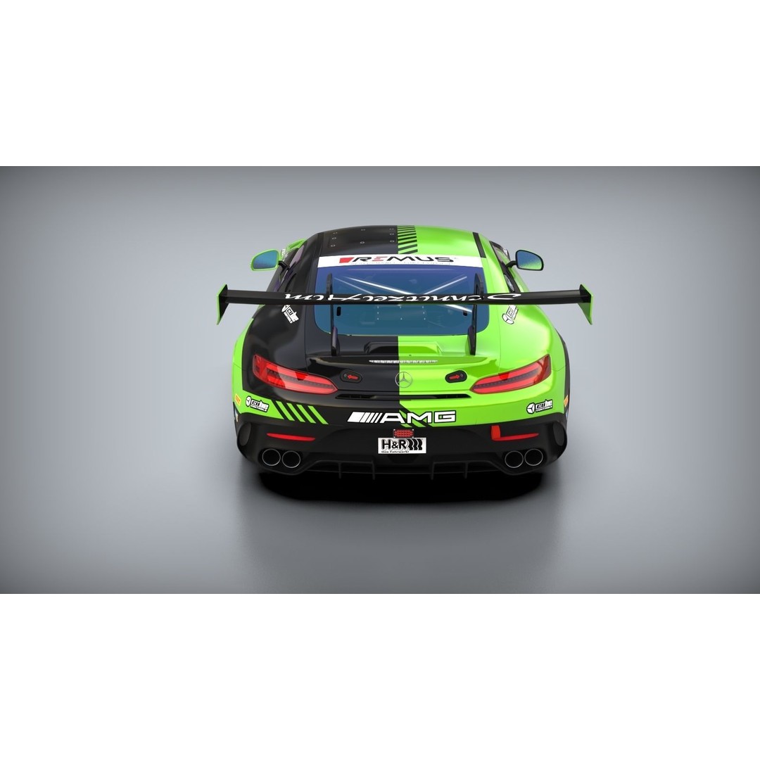 Mercedes Benz AMG GT2 3D Model – Mid Poly Game Asset, FBX, OBJ - View 17