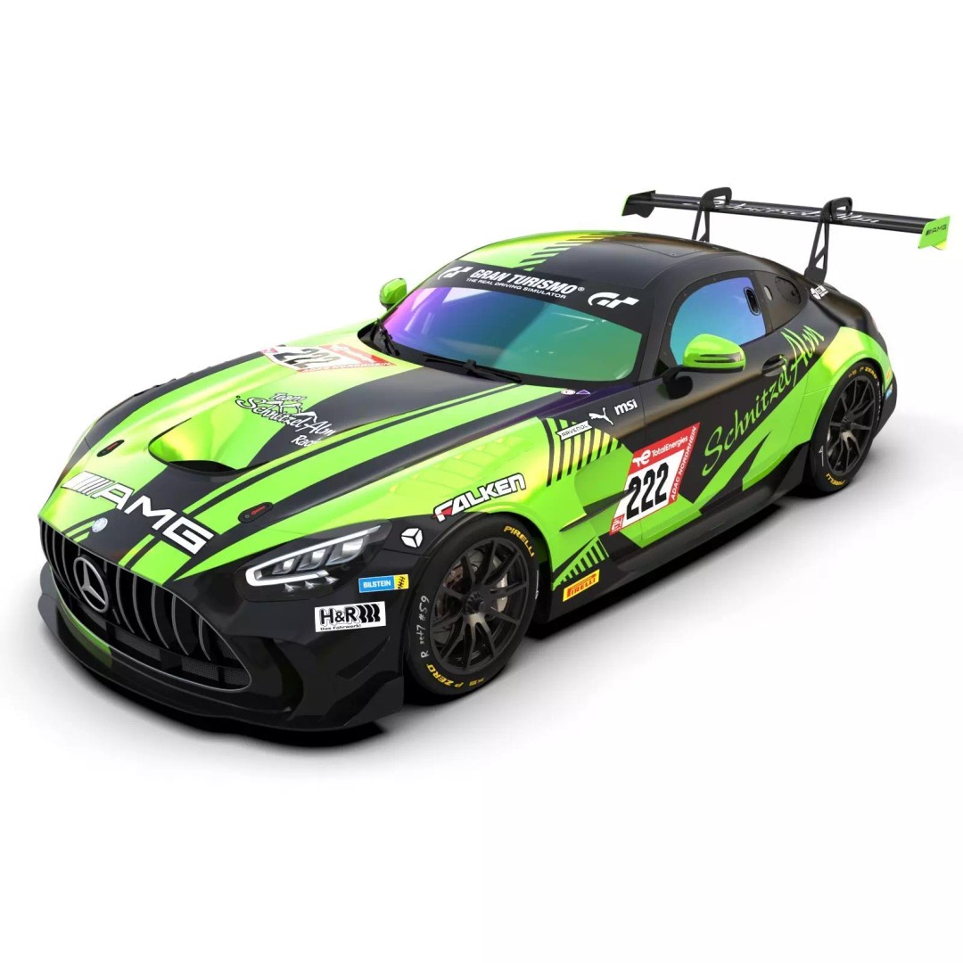 Mercedes Benz AMG GT2 3D Model – Mid Poly Game Asset, FBX, OBJ - View 2