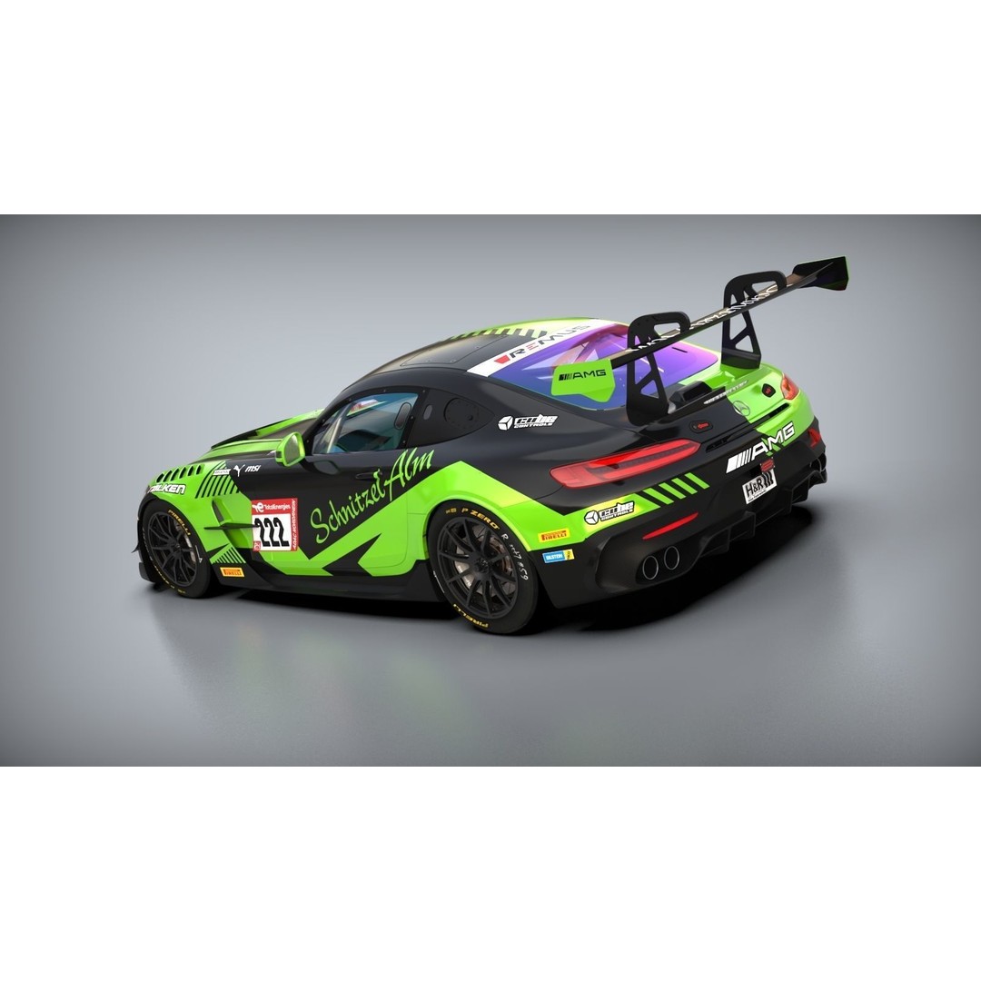 Mercedes Benz AMG GT2 3D Model – Mid Poly Game Asset, FBX, OBJ - View 20