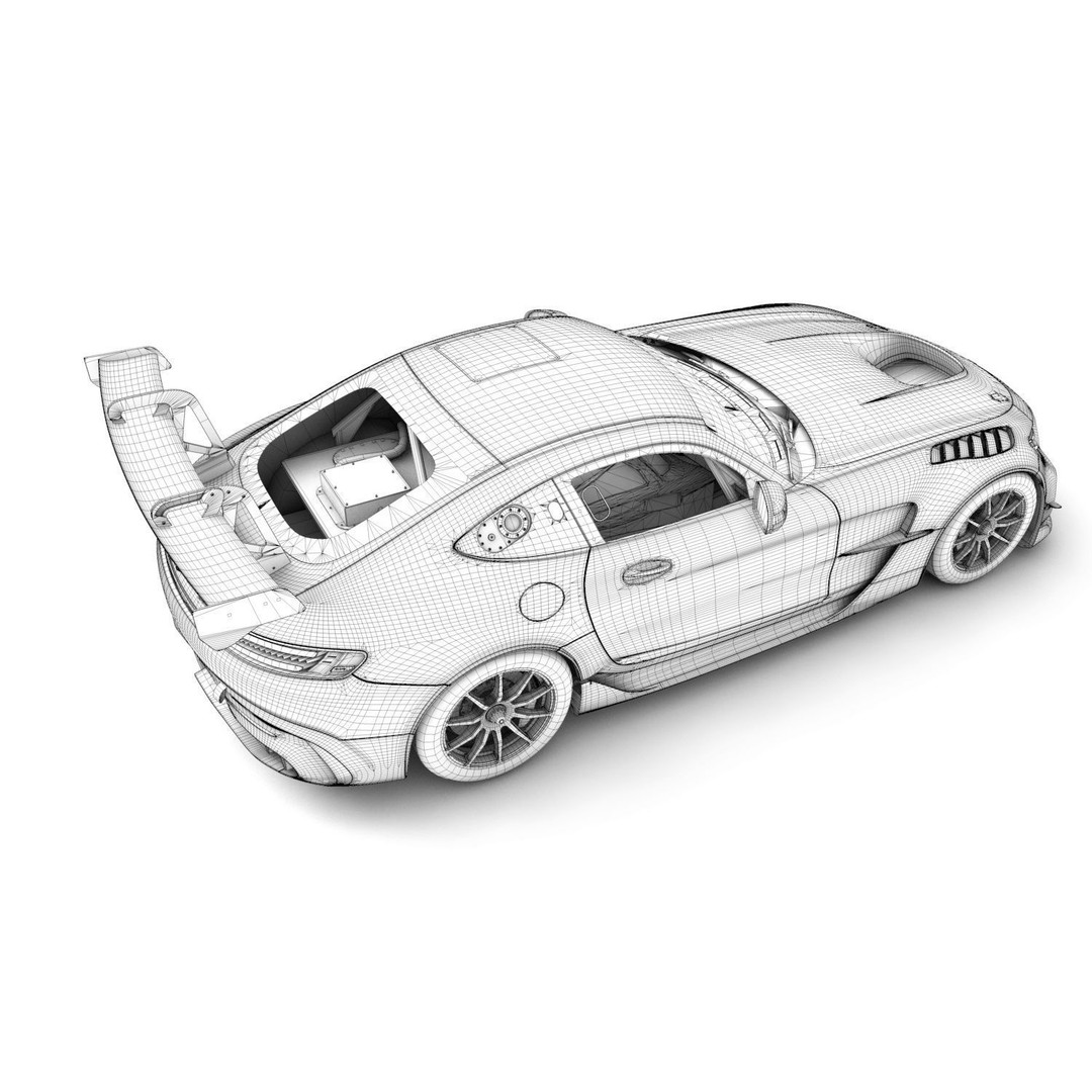 Mercedes Benz AMG GT2 3D Model – Mid Poly Game Asset, FBX, OBJ - View 4