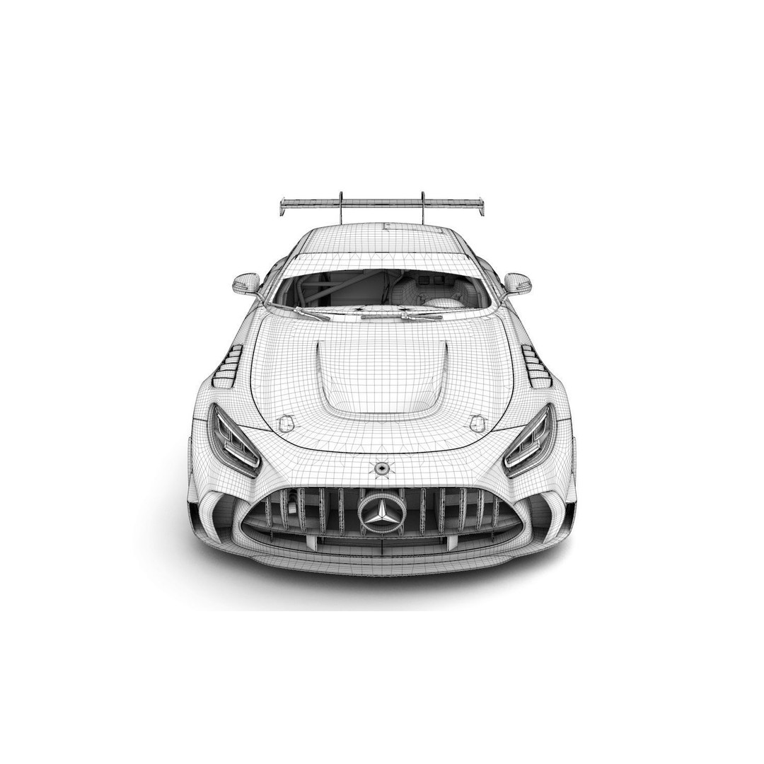Mercedes Benz AMG GT2 3D Model – Mid Poly Game Asset, FBX, OBJ - View 6
