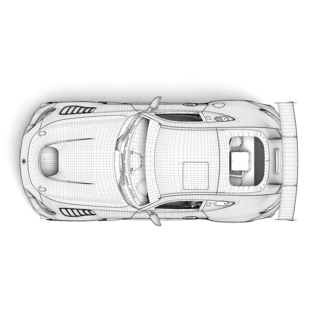 Mercedes Benz AMG GT2 3D Model – Mid Poly Game Asset, FBX, OBJ - View 9