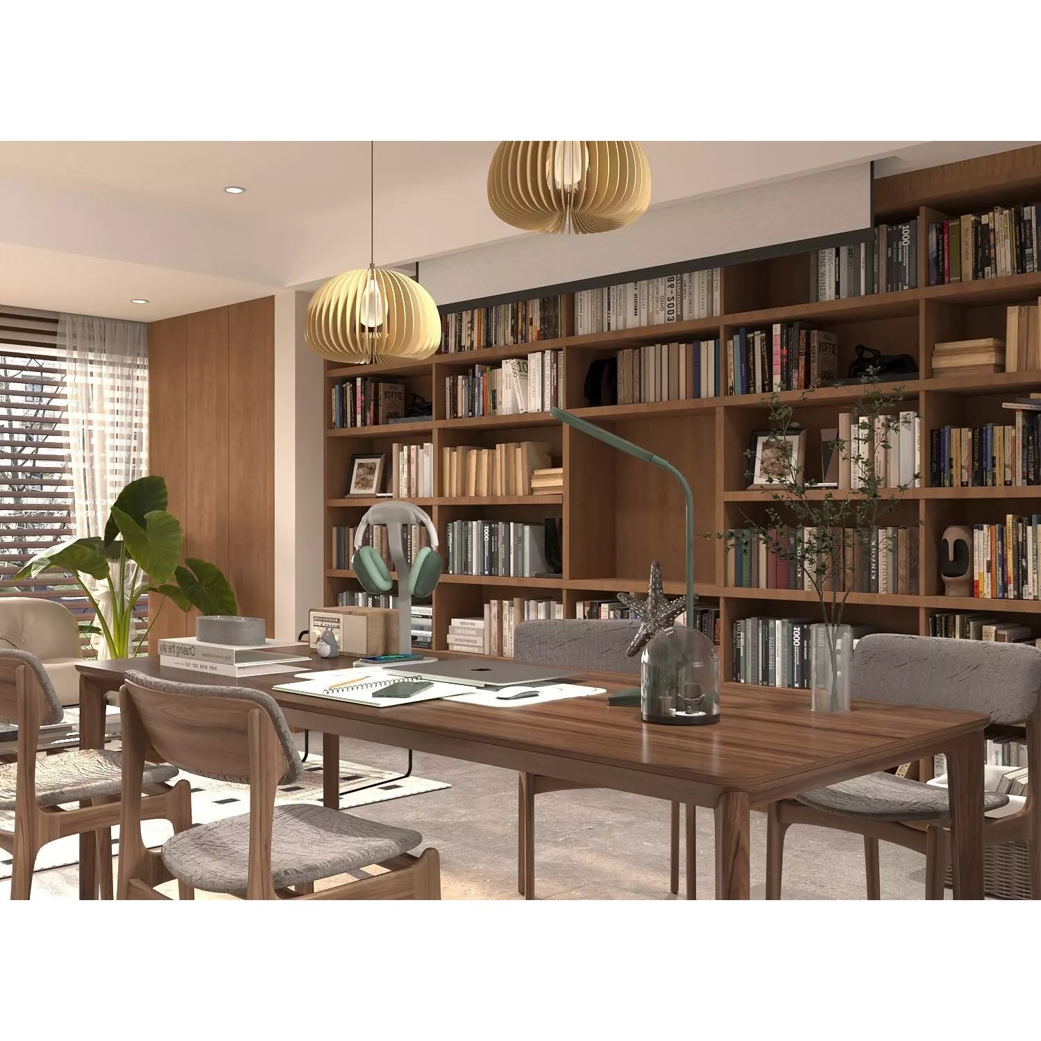 Contemporary Living Room - Fully Textured 3D Model - View 6