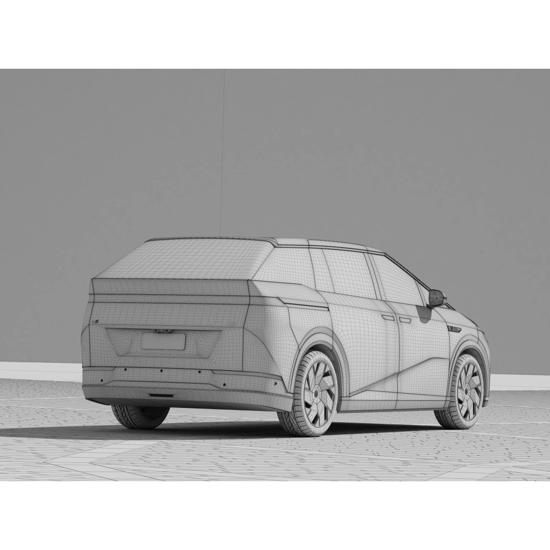 Xpeng X9 2024 3D Model – Luxury MPV with PBR Textures, FBX, OBJ