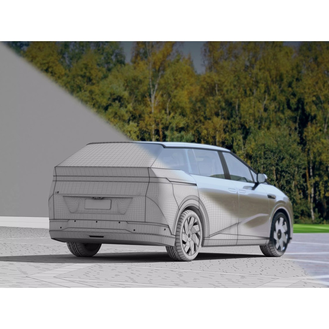 Xpeng X9 2024 3D Model – Luxury MPV with PBR Textures, FBX, OBJ - View 5