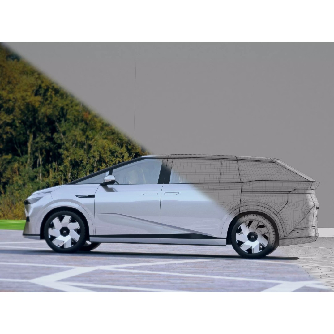 Xpeng X9 2024 3D Model – Luxury MPV with PBR Textures, FBX, OBJ - View 7