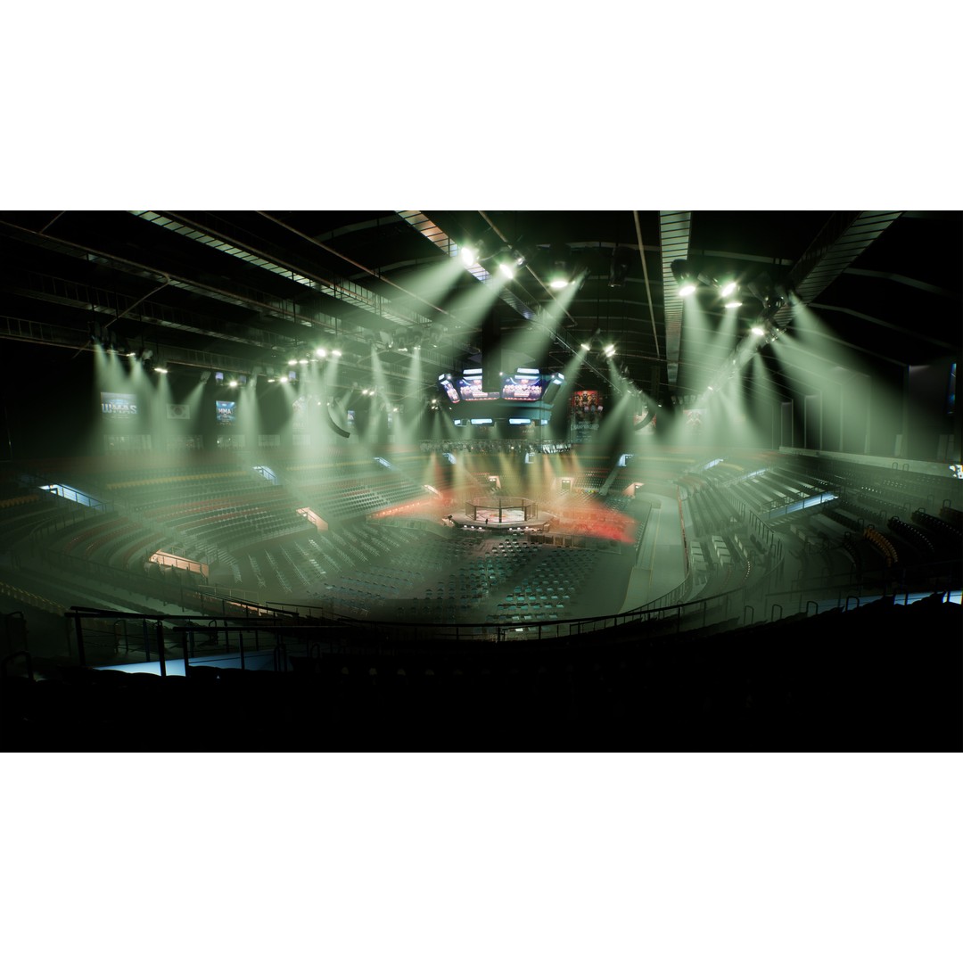 MMA Fight Arena 3D Model – Modular Stadium Environment, Game Ready - View 17