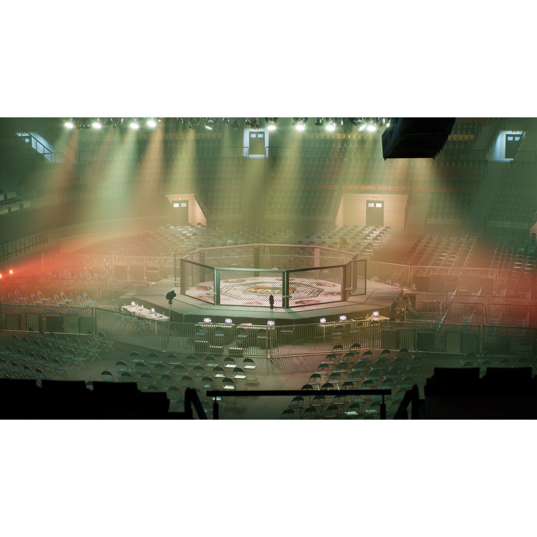 MMA Fight Arena 3D Model – Modular Stadium Environment, Game Ready - View 26