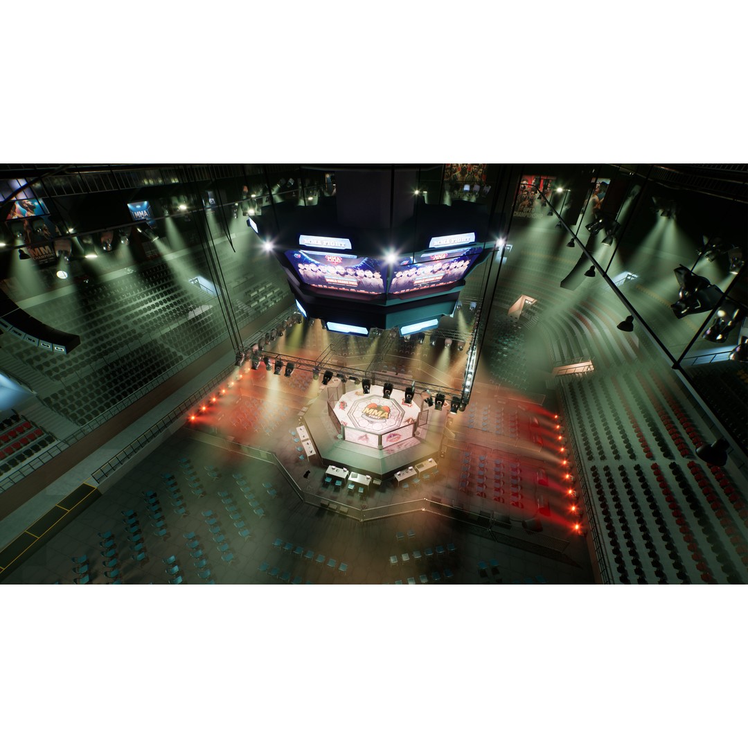 MMA Fight Arena 3D Model – Modular Stadium Environment, Game Ready - View 28