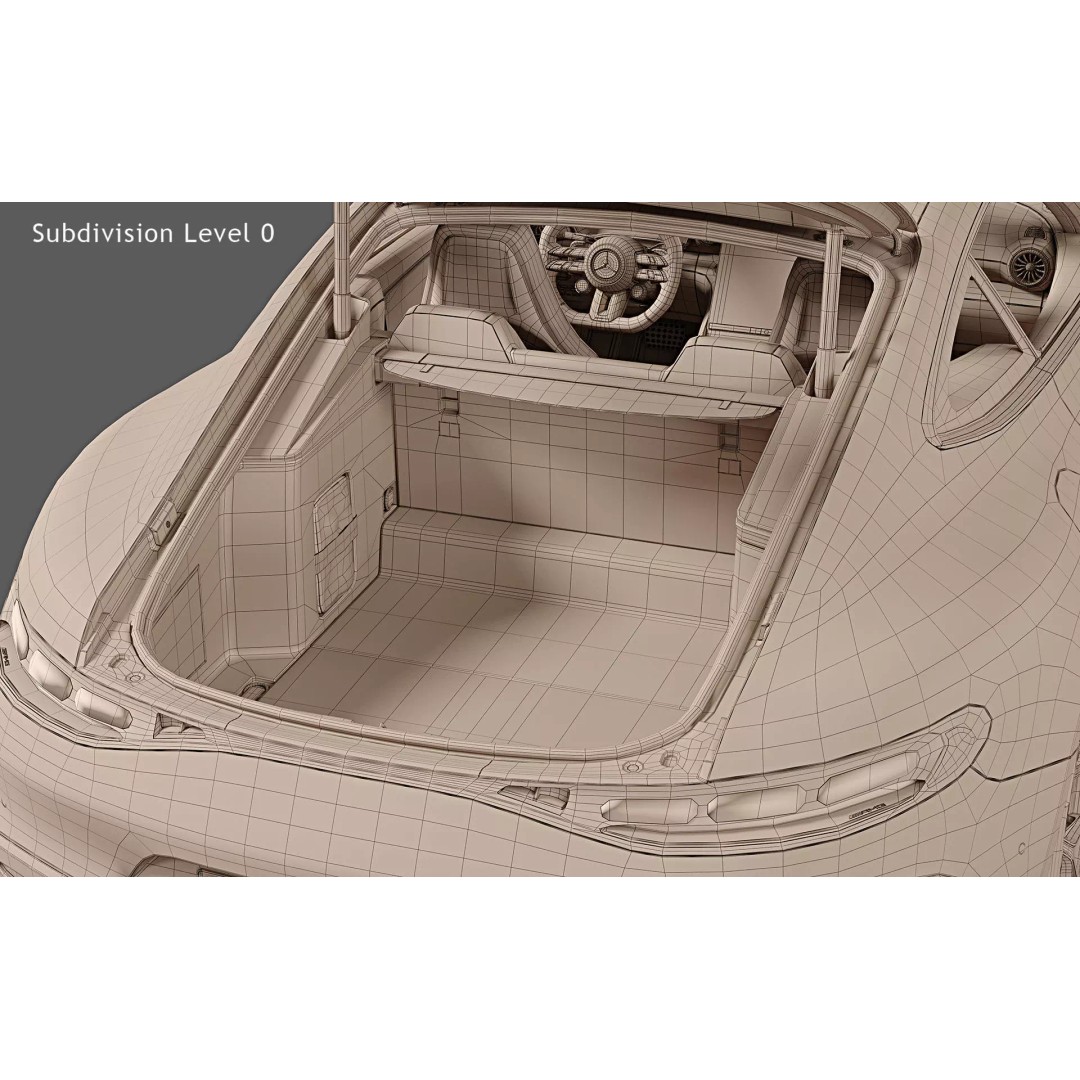 2025 Mercedes-AMG GT 63 PRO Coupe 3D Model – High Poly PBR Asset, FBX, OBJ - View 36