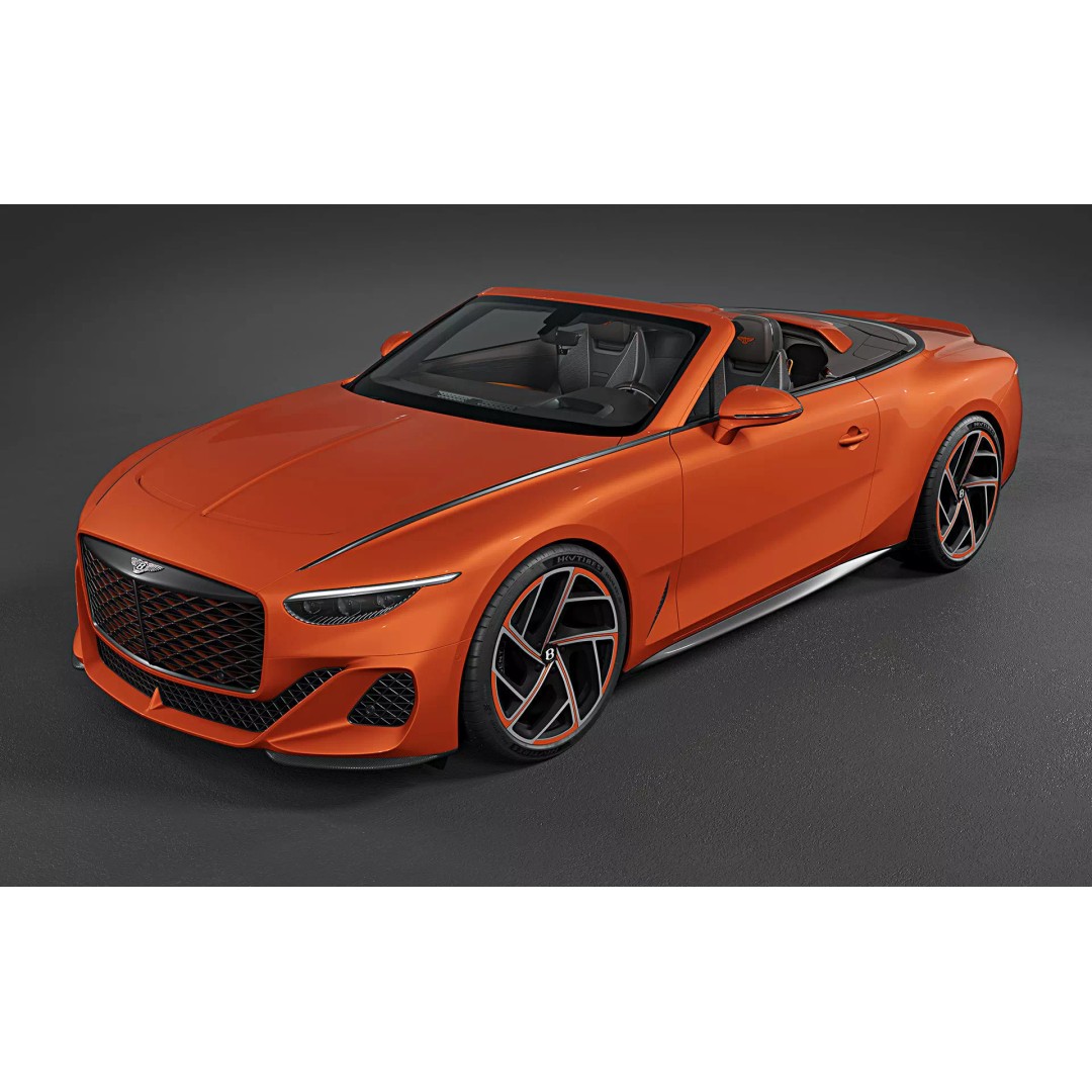 2025 Bentley Mulliner Batur Convertible 3D Model – High Poly PBR Asset, FBX, OBJ - View 10