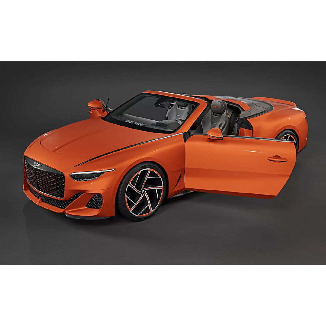 2025 Bentley Mulliner Batur Convertible 3D Model – High Poly PBR Asset, FBX, OBJ - View 5