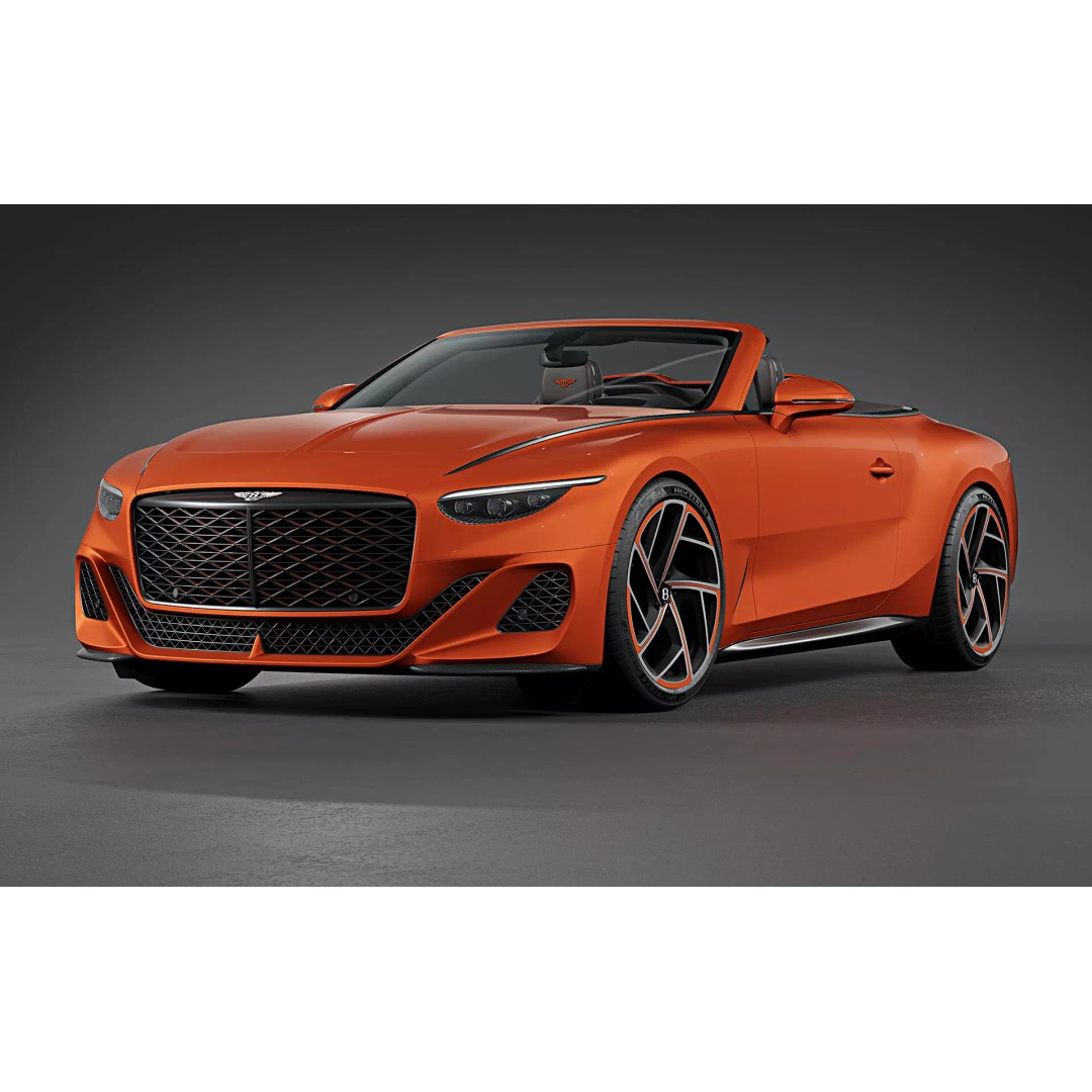2025 Bentley Mulliner Batur Convertible 3D Model – High Poly PBR Asset, FBX, OBJ - View 7
