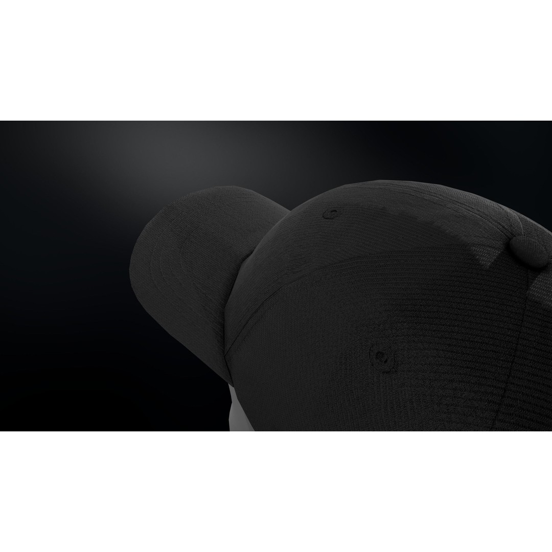 Black Basketball Hat 3D Model – Low Poly PBR Game Asset, FBX - View 14