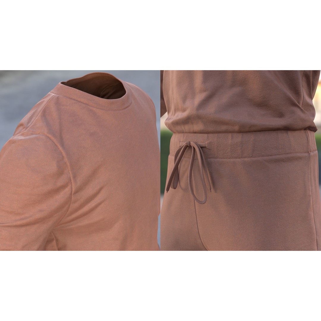 Jumpsuit 82 3D Model – Rigged Low-Poly Clothing for Metahumans, Blender, FBX - View 11