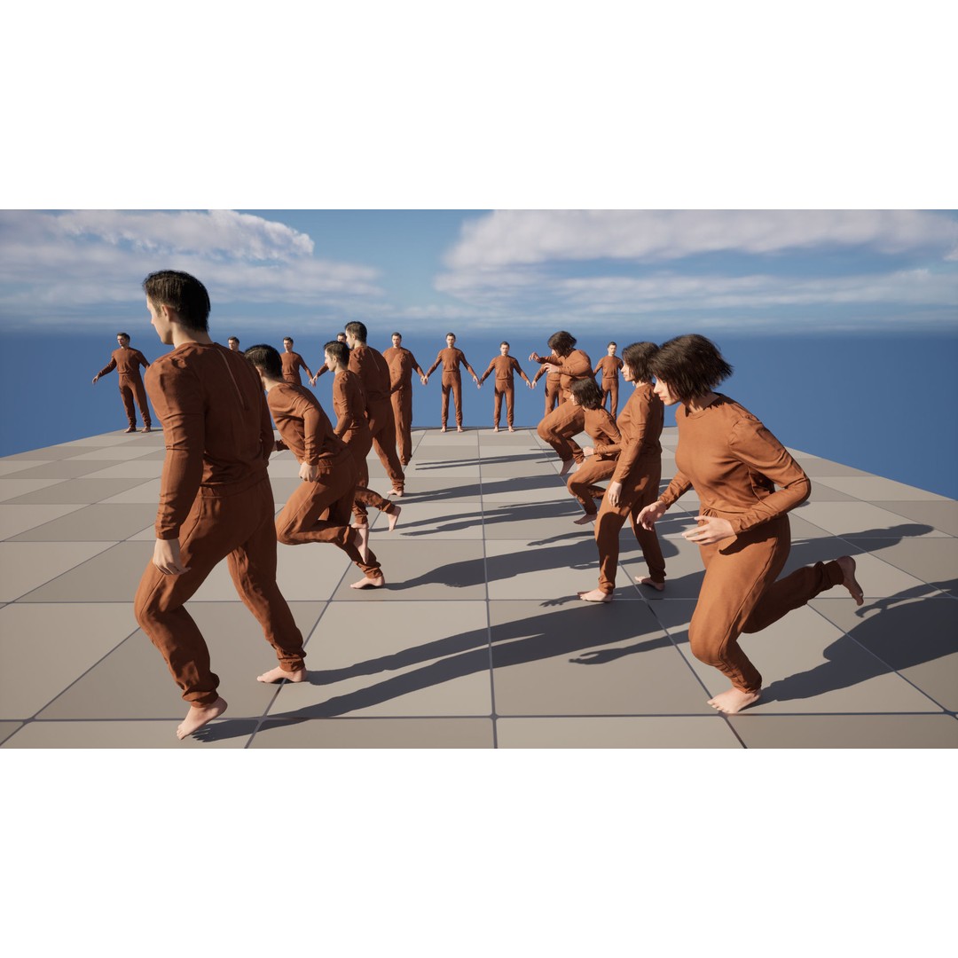 Jumpsuit 82 3D Model – Rigged Low-Poly Clothing for Metahumans, Blender, FBX - View 19
