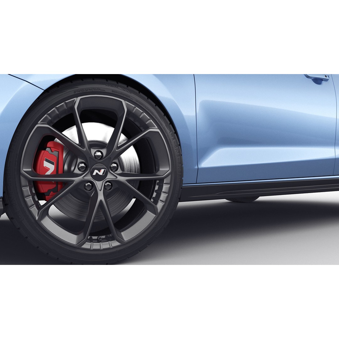 Hyundai i30 N 2021 3D Model – Realistic Sport Car, FBX, OBJ, Blender - View 14