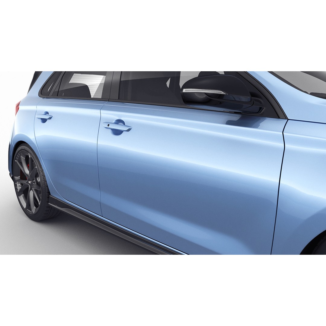Hyundai i30 N 2021 3D Model – Realistic Sport Car, FBX, OBJ, Blender - View 15