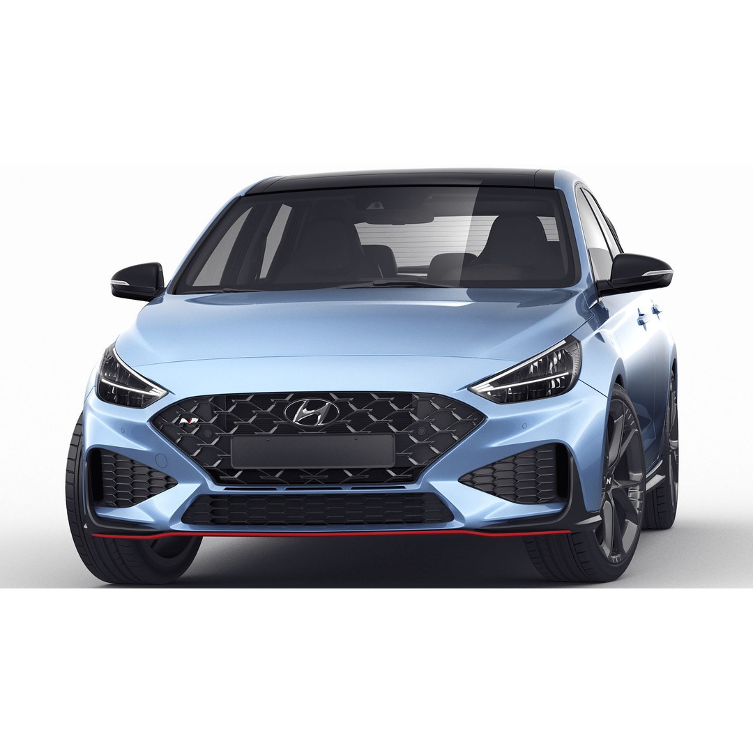 Hyundai i30 N 2021 3D Model – Realistic Sport Car, FBX, OBJ, Blender - View 16