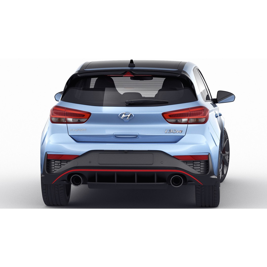 Hyundai i30 N 2021 3D Model – Realistic Sport Car, FBX, OBJ, Blender - View 17