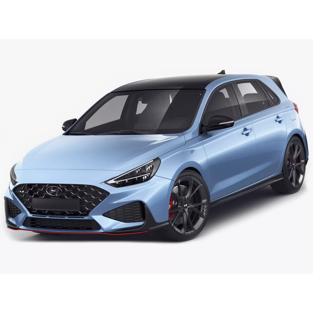 Hyundai i30 N 2021 3D Model – Realistic Sport Car, FBX, OBJ, Blender - View 2