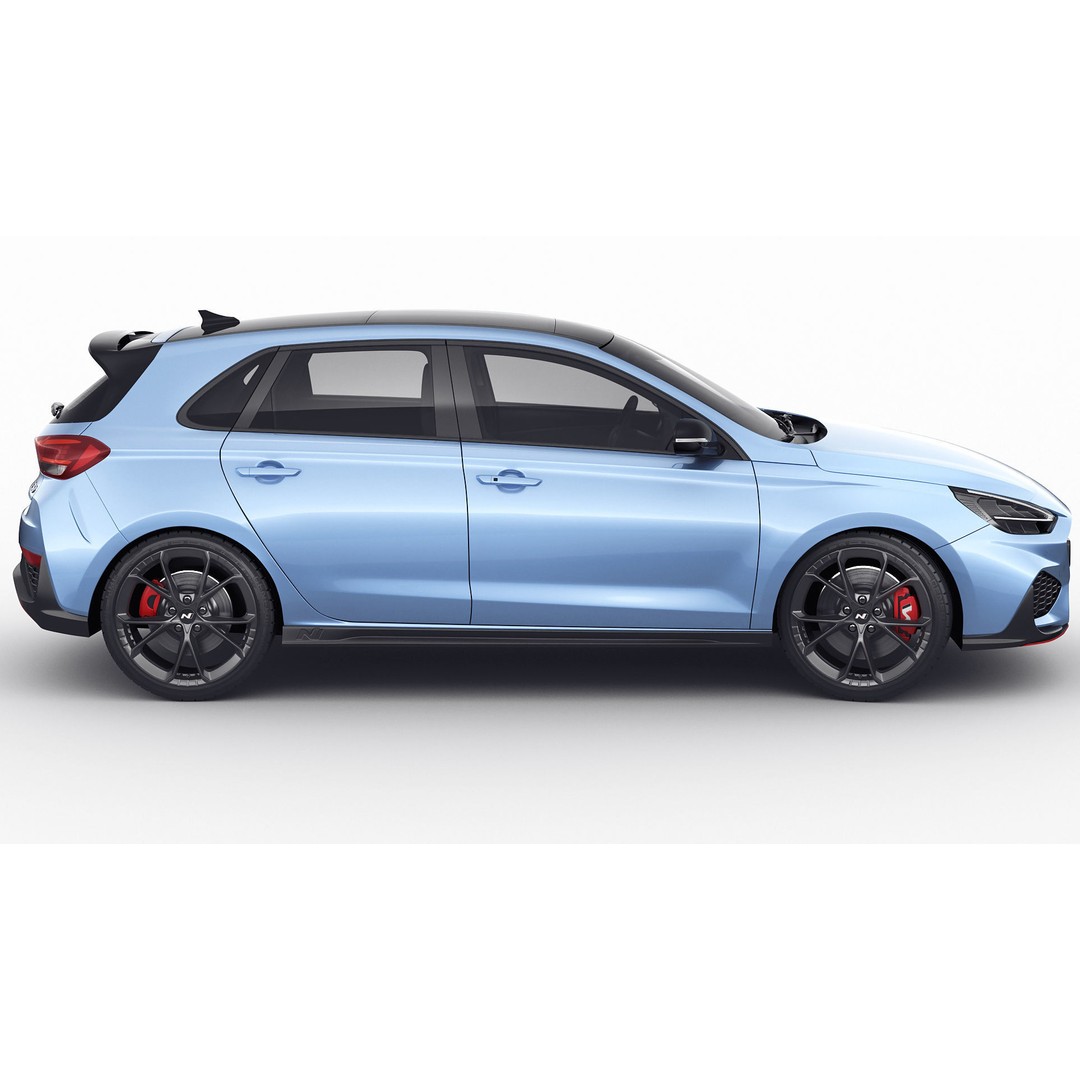 Hyundai i30 N 2021 3D Model – Realistic Sport Car, FBX, OBJ, Blender - View 5