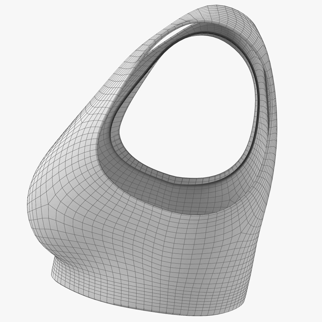 Sport Bra 3D Model – Low Poly Realistic Clothing for Fitness - View 13