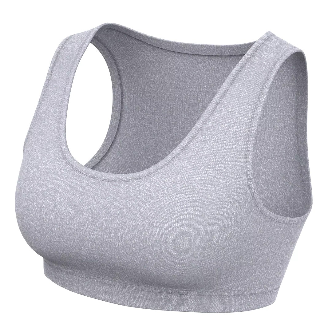 Sport Bra 3D Model – Low Poly Realistic Clothing for Fitness - View 17