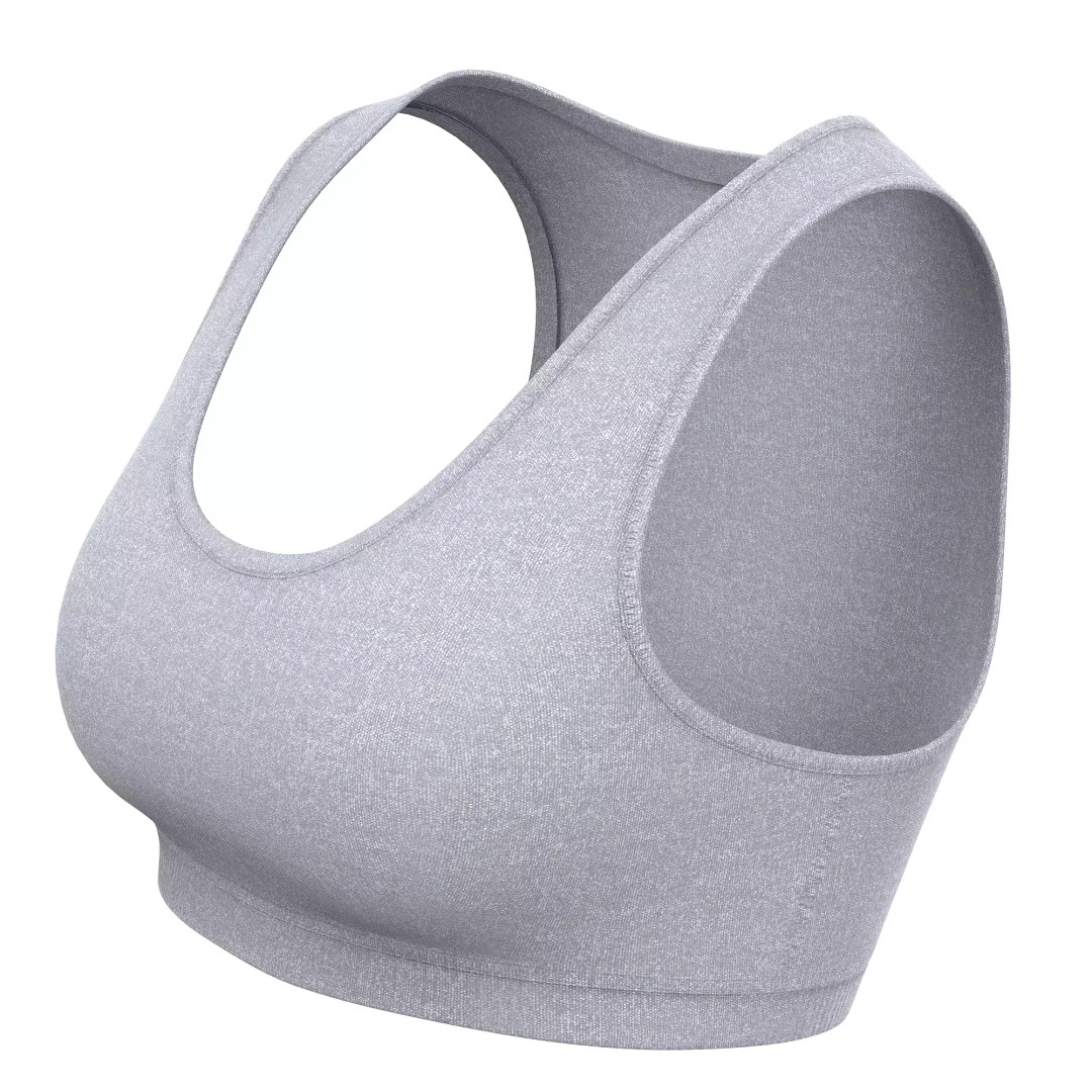 Sport Bra 3D Model – Low Poly Realistic Clothing for Fitness - View 19