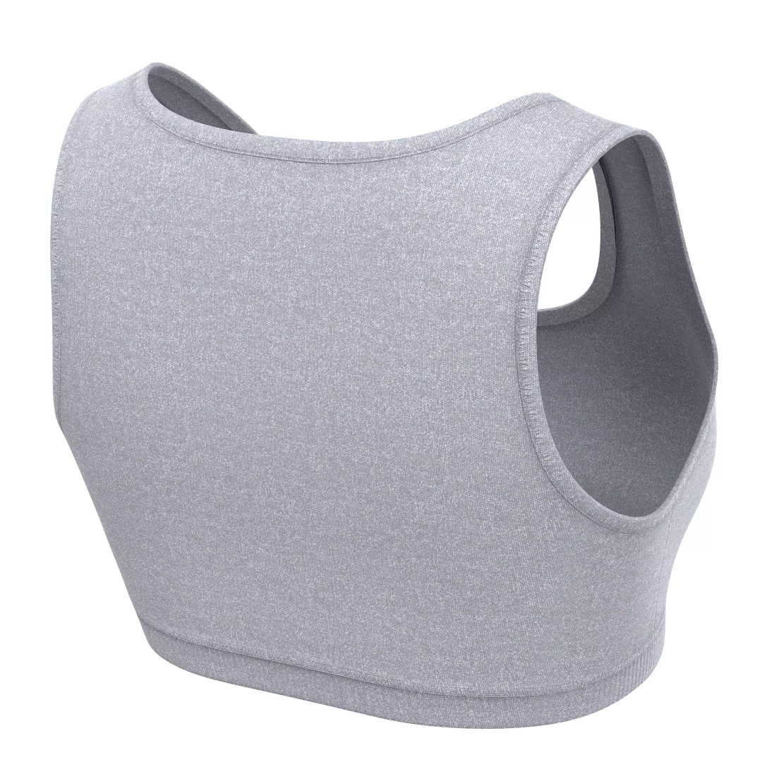 Sport Bra 3D Model – Low Poly Realistic Clothing for Fitness - View 33