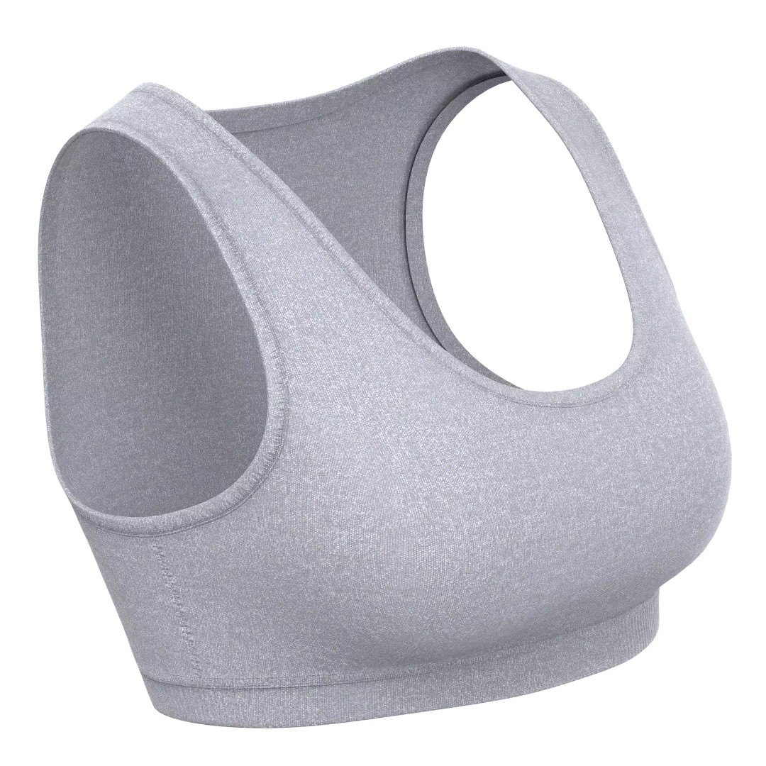 Sport Bra 3D Model – Low Poly Realistic Clothing for Fitness - View 42