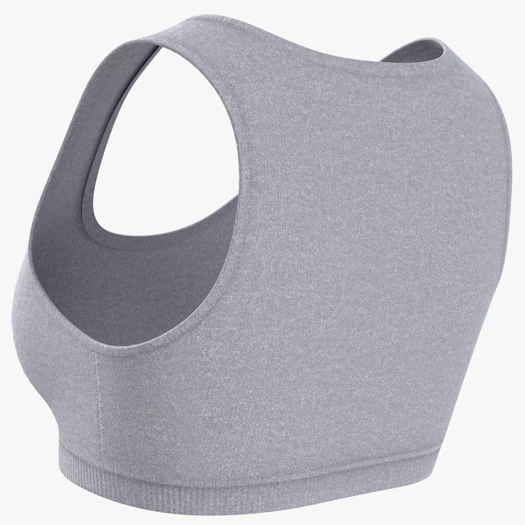 Sport Bra 3D Model – Low Poly Realistic Clothing for Fitness - View 5