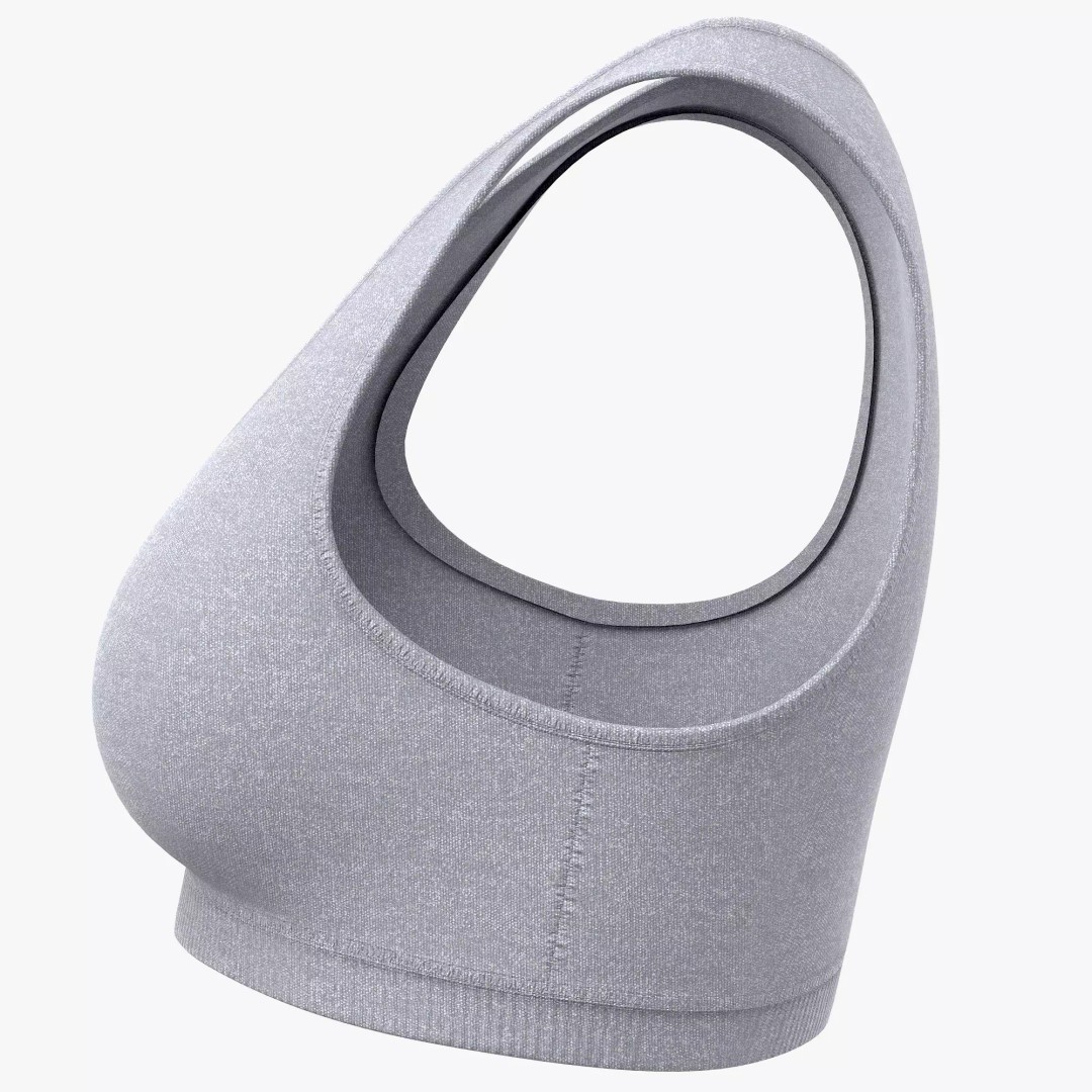Sport Bra 3D Model – Low Poly Realistic Clothing for Fitness - View 7