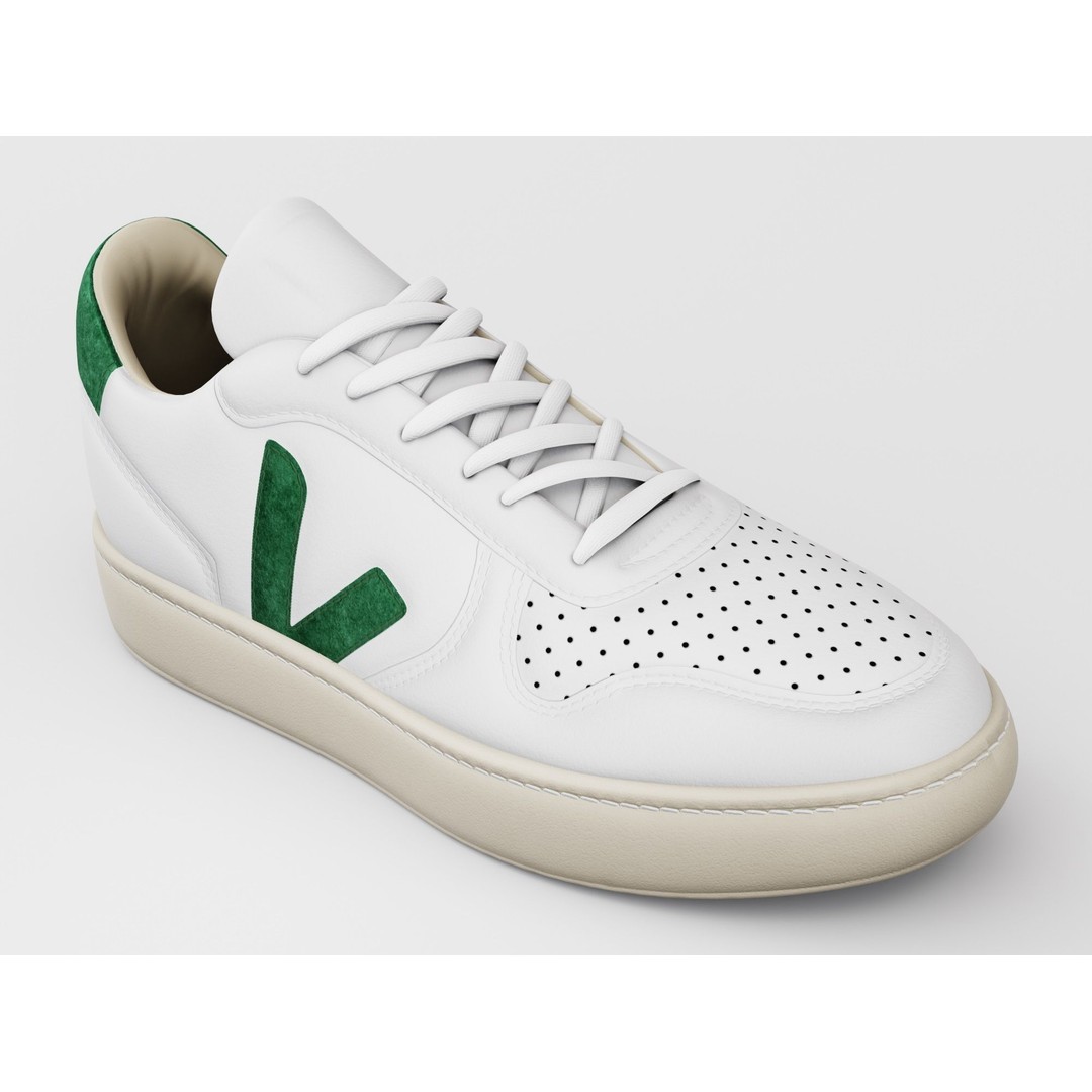 Casual Sneaker 3D Model – Low Poly Veja Style, Game Ready, FBX - View 3