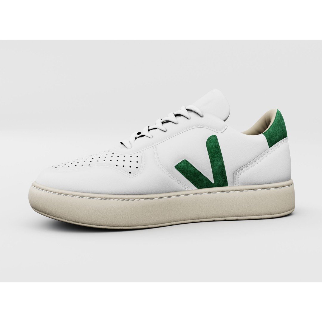 Casual Sneaker 3D Model – Low Poly Veja Style, Game Ready, FBX - View 4