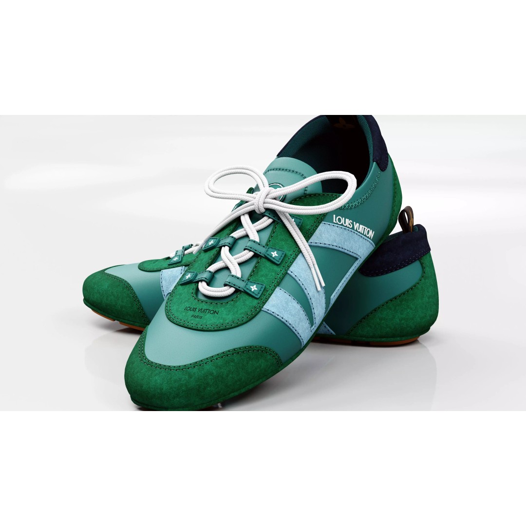 Louis Vuitton Sport Sneakers 3D Model – PBR High-Detail Asset, FBX - View 10