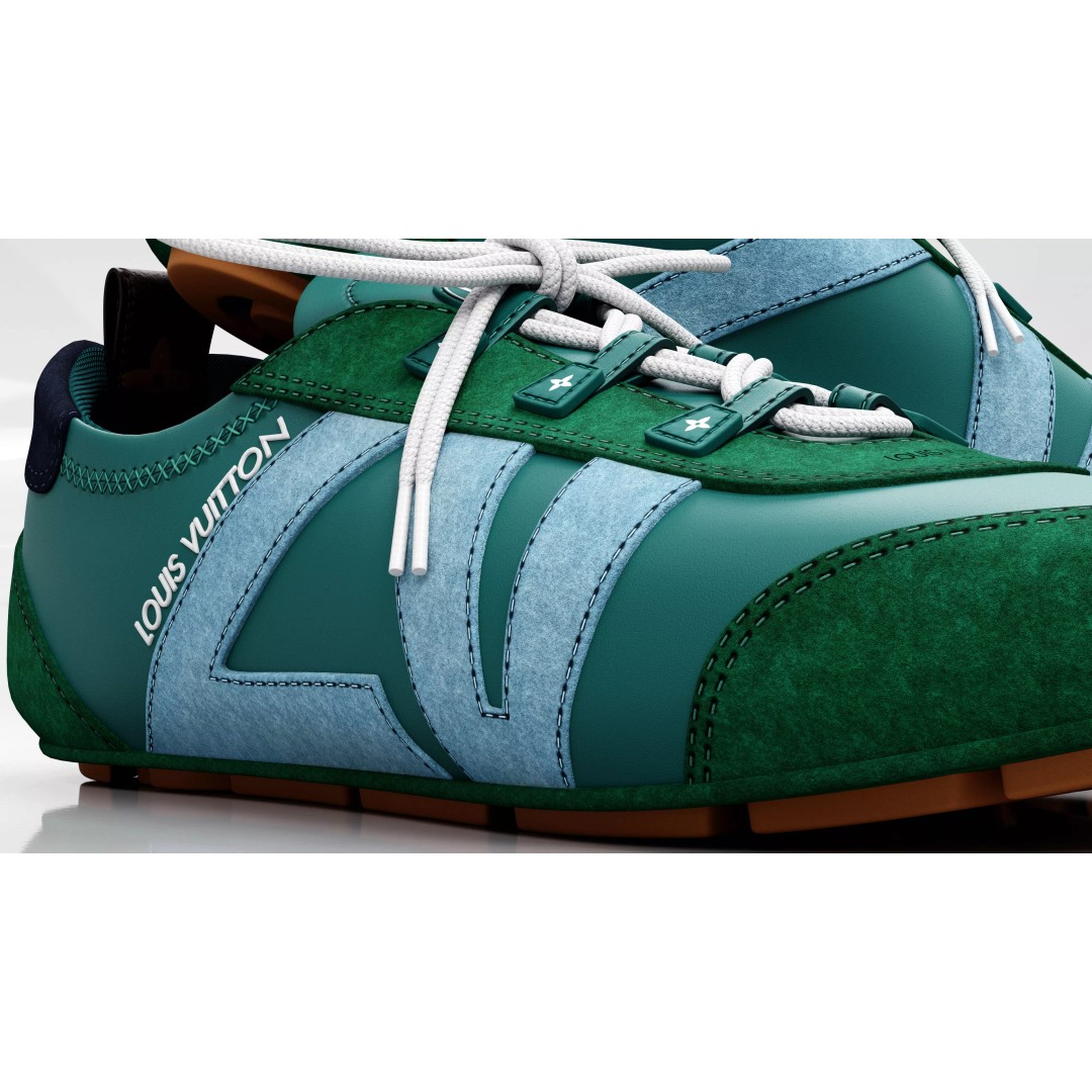 Louis Vuitton Sport Sneakers 3D Model – PBR High-Detail Asset, FBX - View 11
