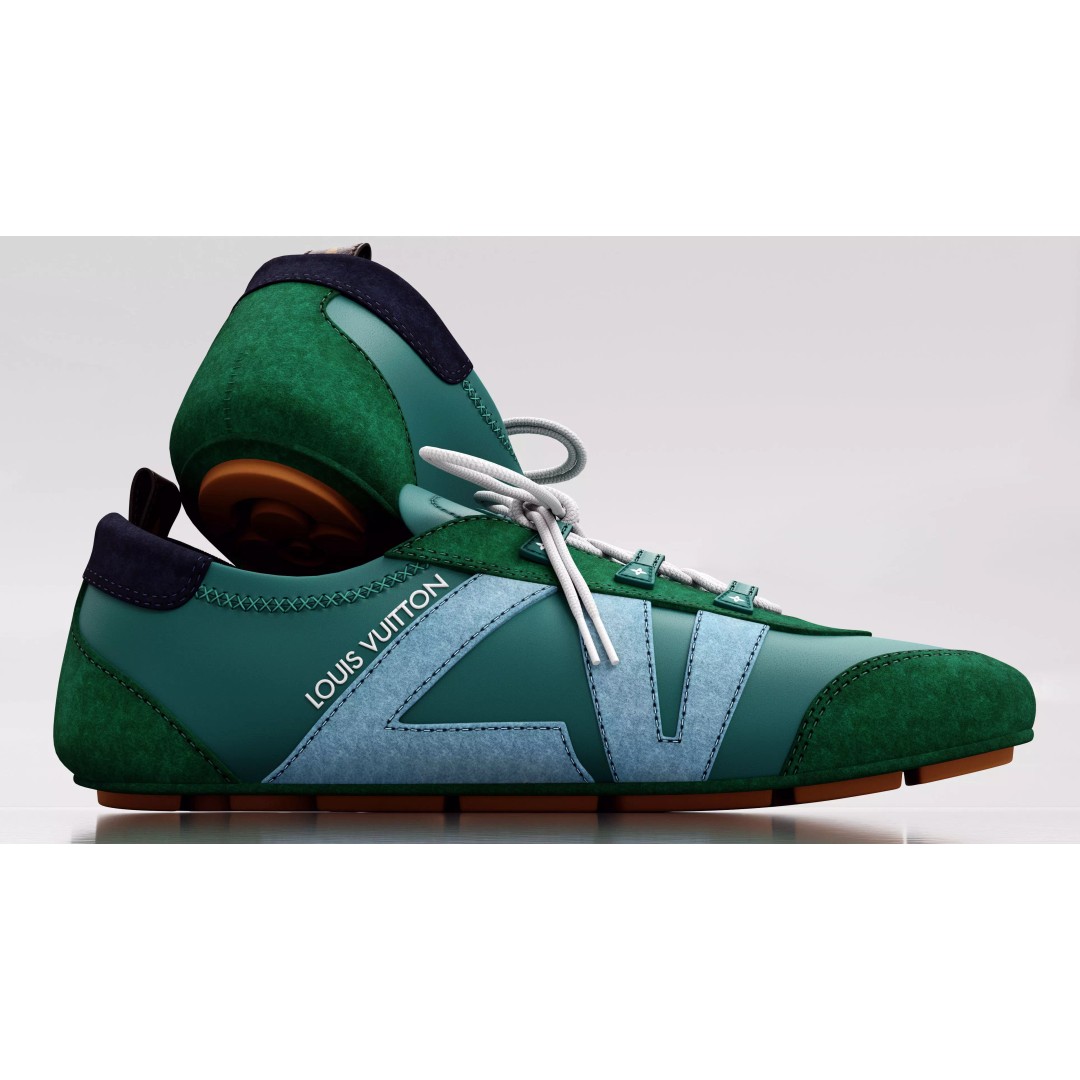Louis Vuitton Sport Sneakers 3D Model – PBR High-Detail Asset, FBX - View 7