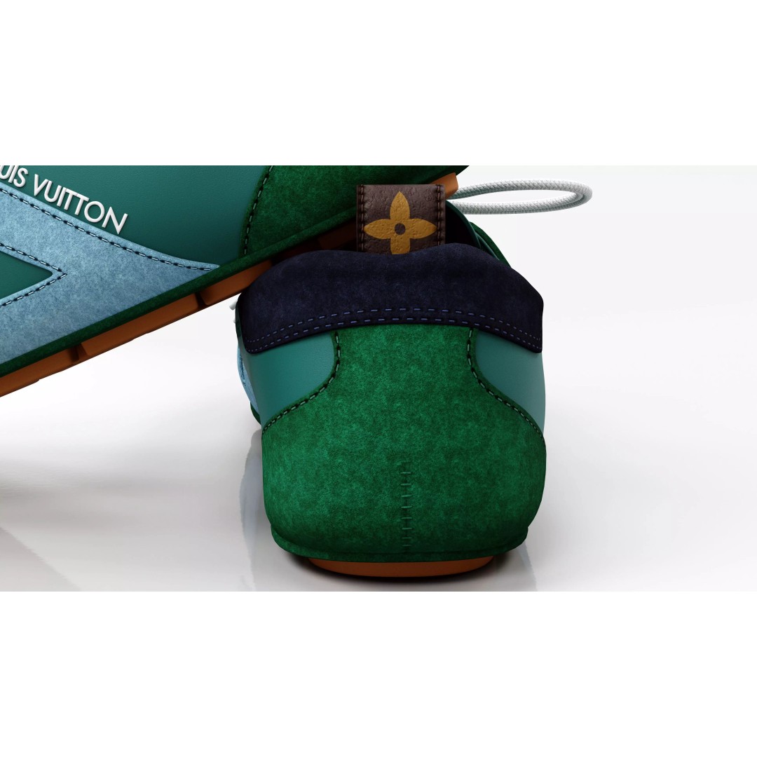 Louis Vuitton Sport Sneakers 3D Model – PBR High-Detail Asset, FBX - View 8