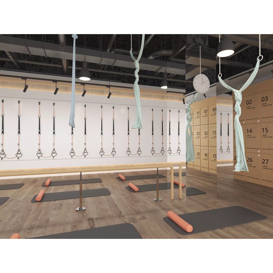 Modern Pilates Studio Interior Scene 3D Model – Realistic Design, FBX & OBJ Formats - View 7