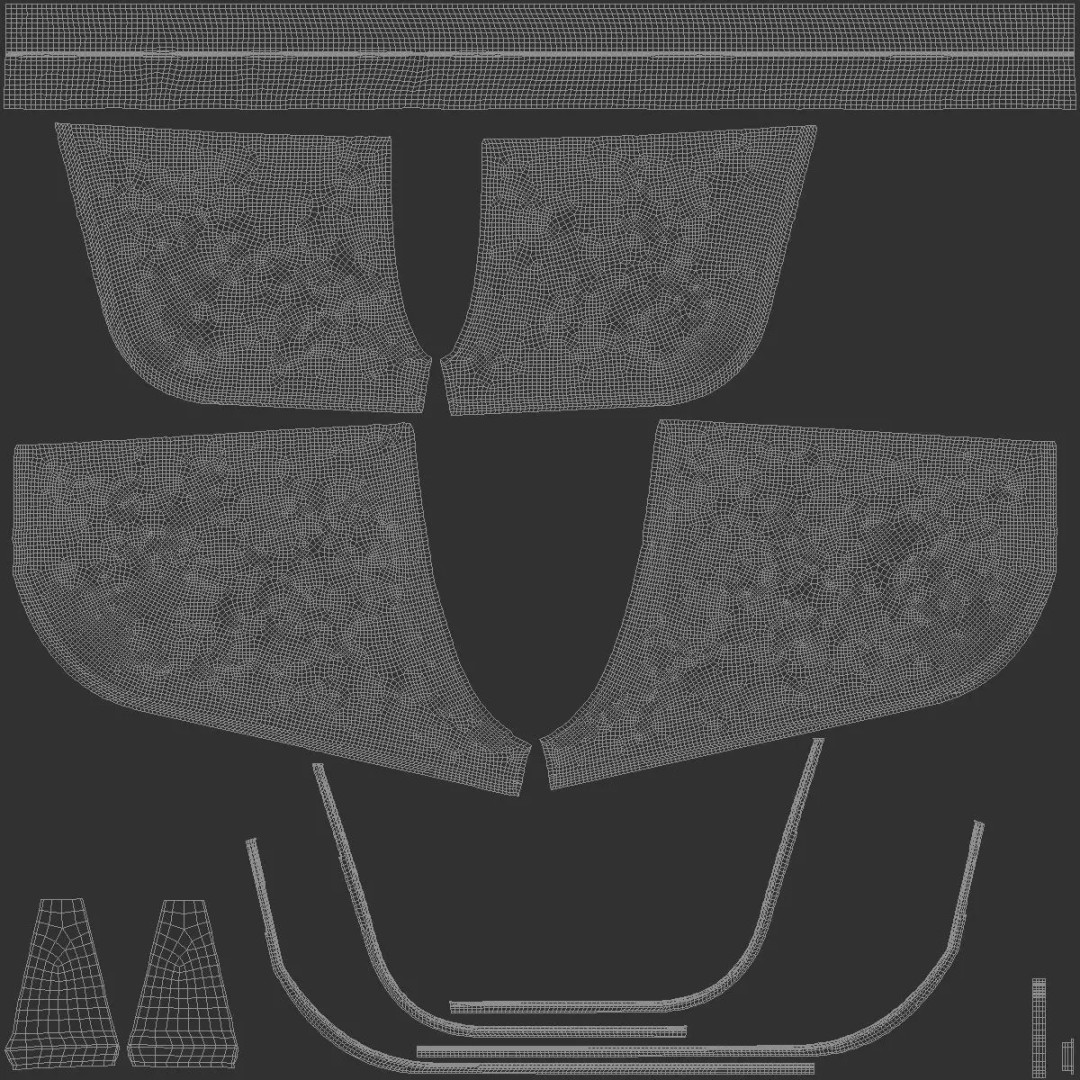 Blue Women Sport Shorts 3D Model – Fitness Jersey Apparel, FBX - View 7