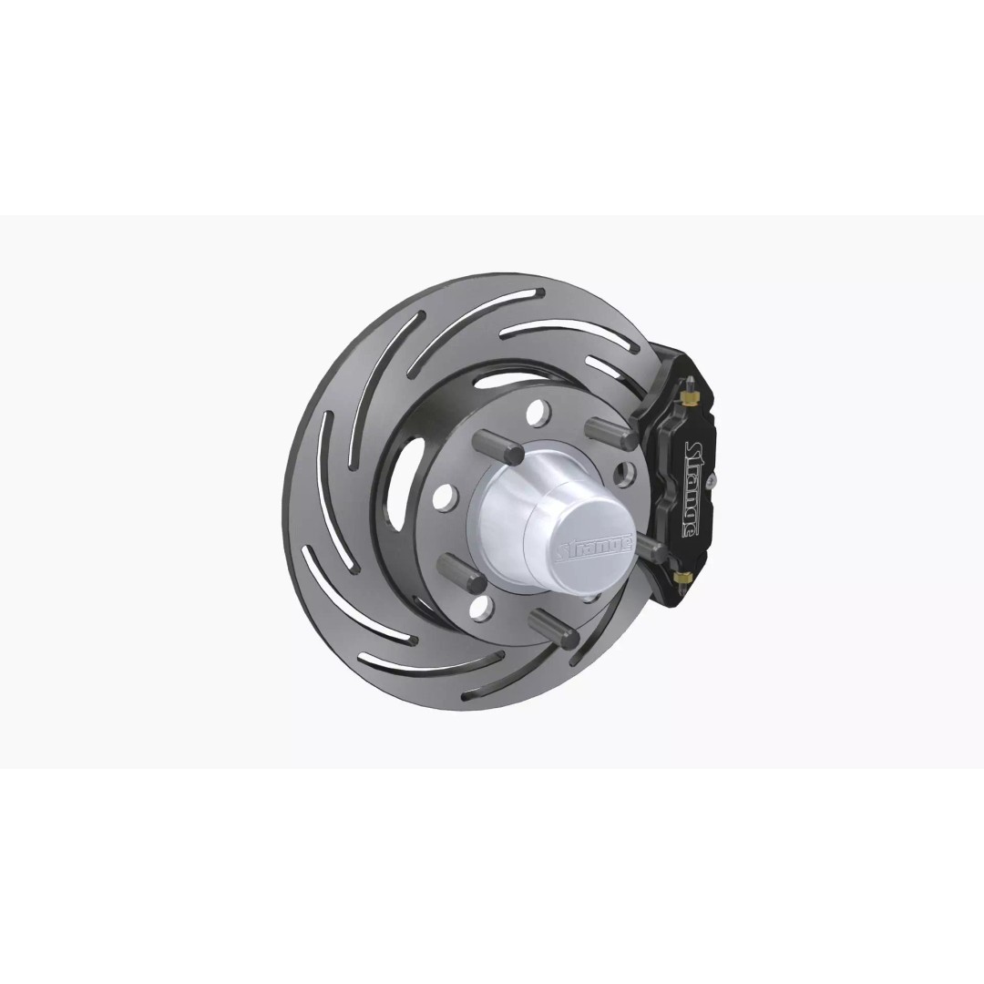 Strange Rear Brake Disc 3D Model – Low Poly Game Ready Asset, FBX - View 2