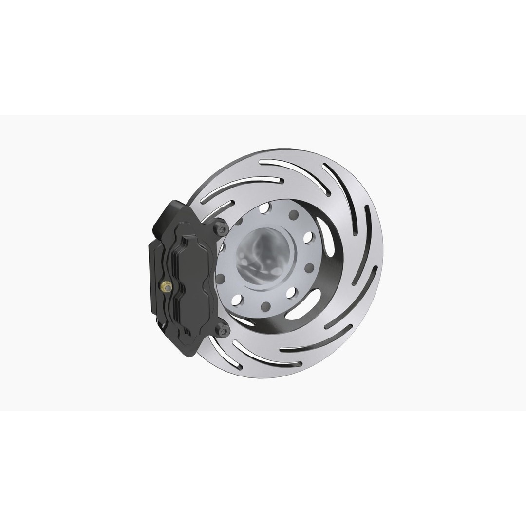 Strange Rear Brake Disc 3D Model – Low Poly Game Ready Asset, FBX - View 5