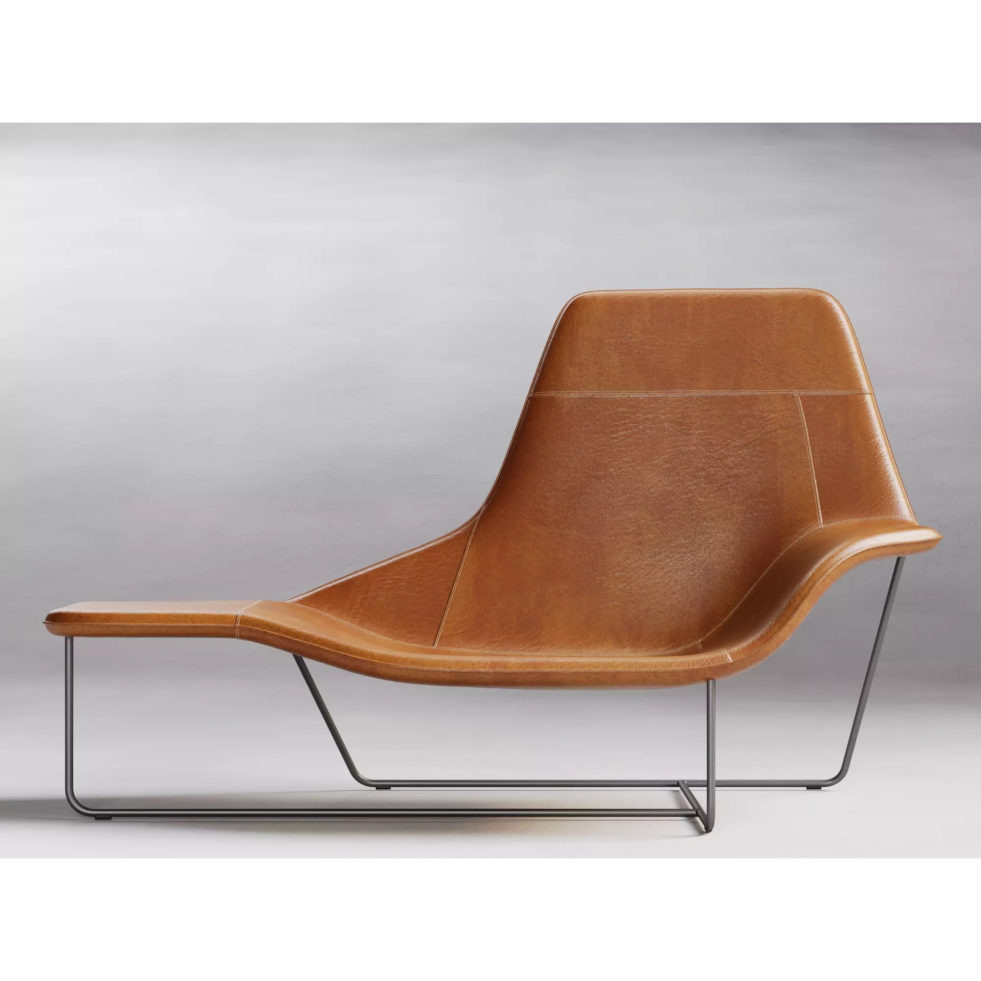 Lama Lounge Chair - Fully Textured 3D Model - View 2