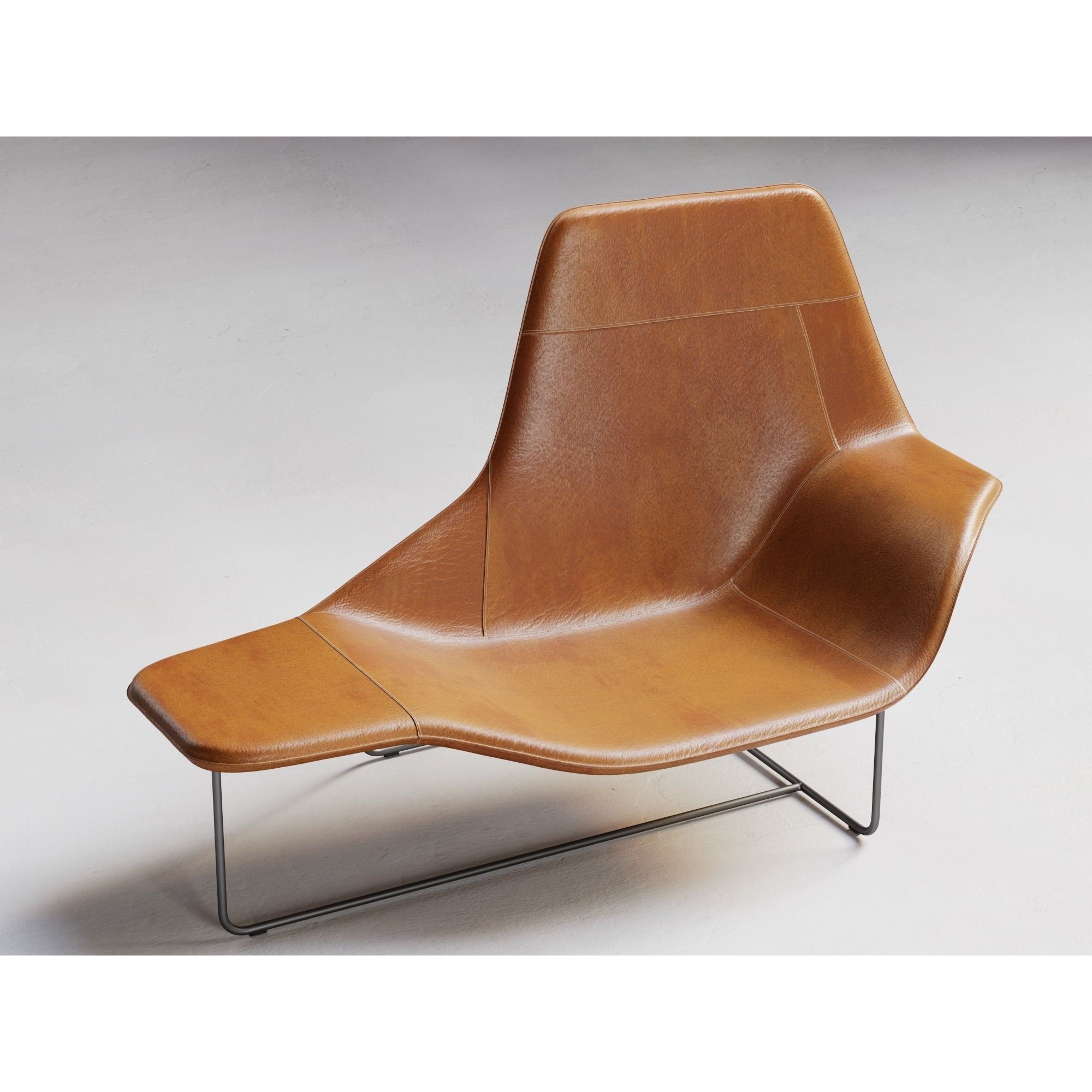 Lama Lounge Chair - Fully Textured 3D Model - View 3