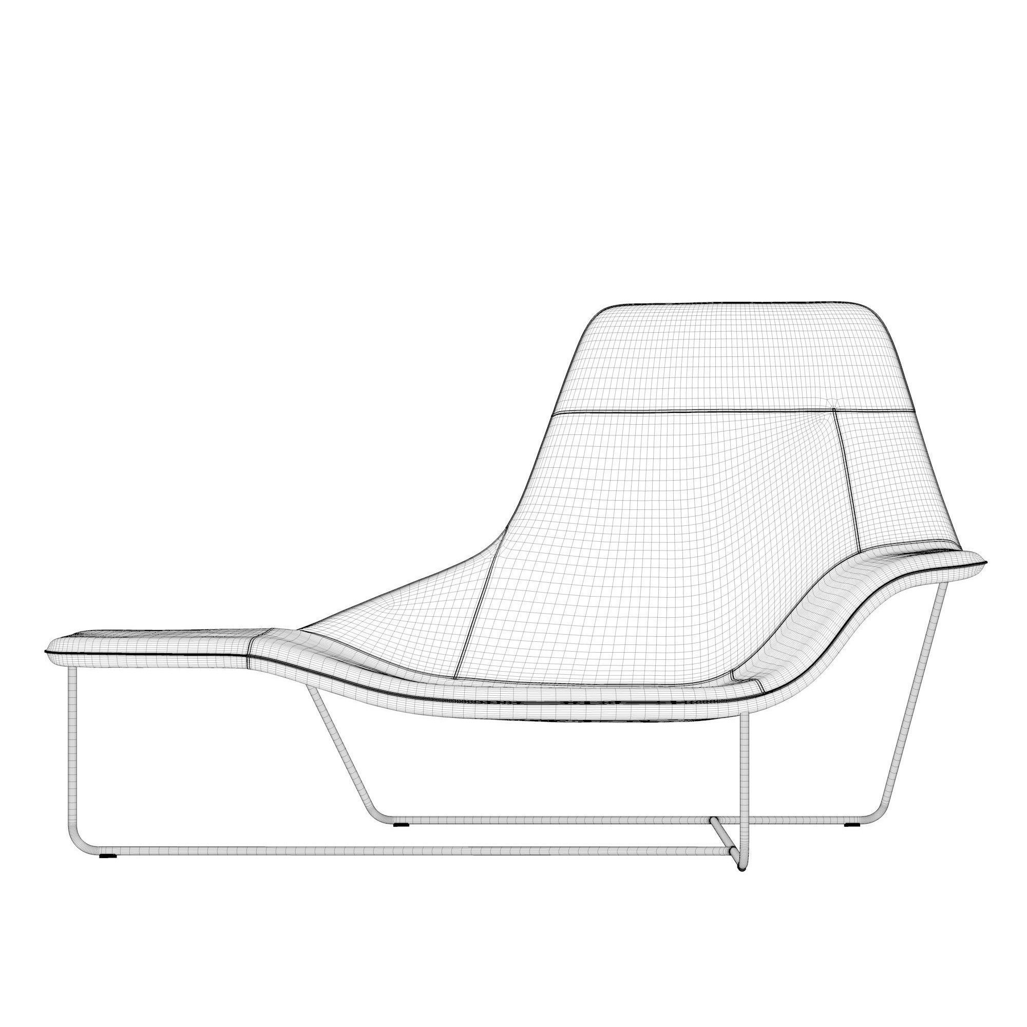Lama Lounge Chair - Fully Textured 3D Model - View 5