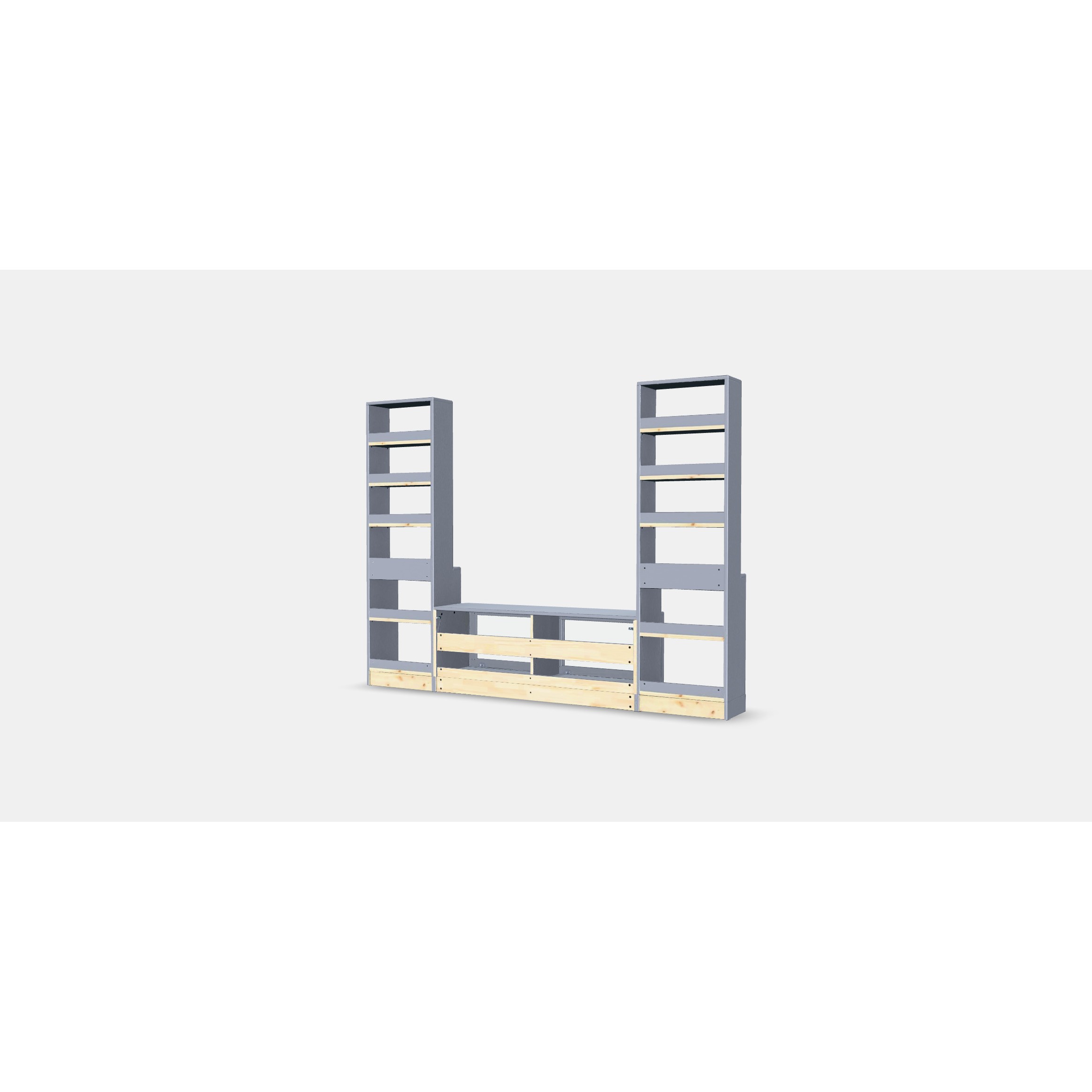 HAVSTA TV Storage Combination - Low-Poly Game-Ready 3D Model - View 3