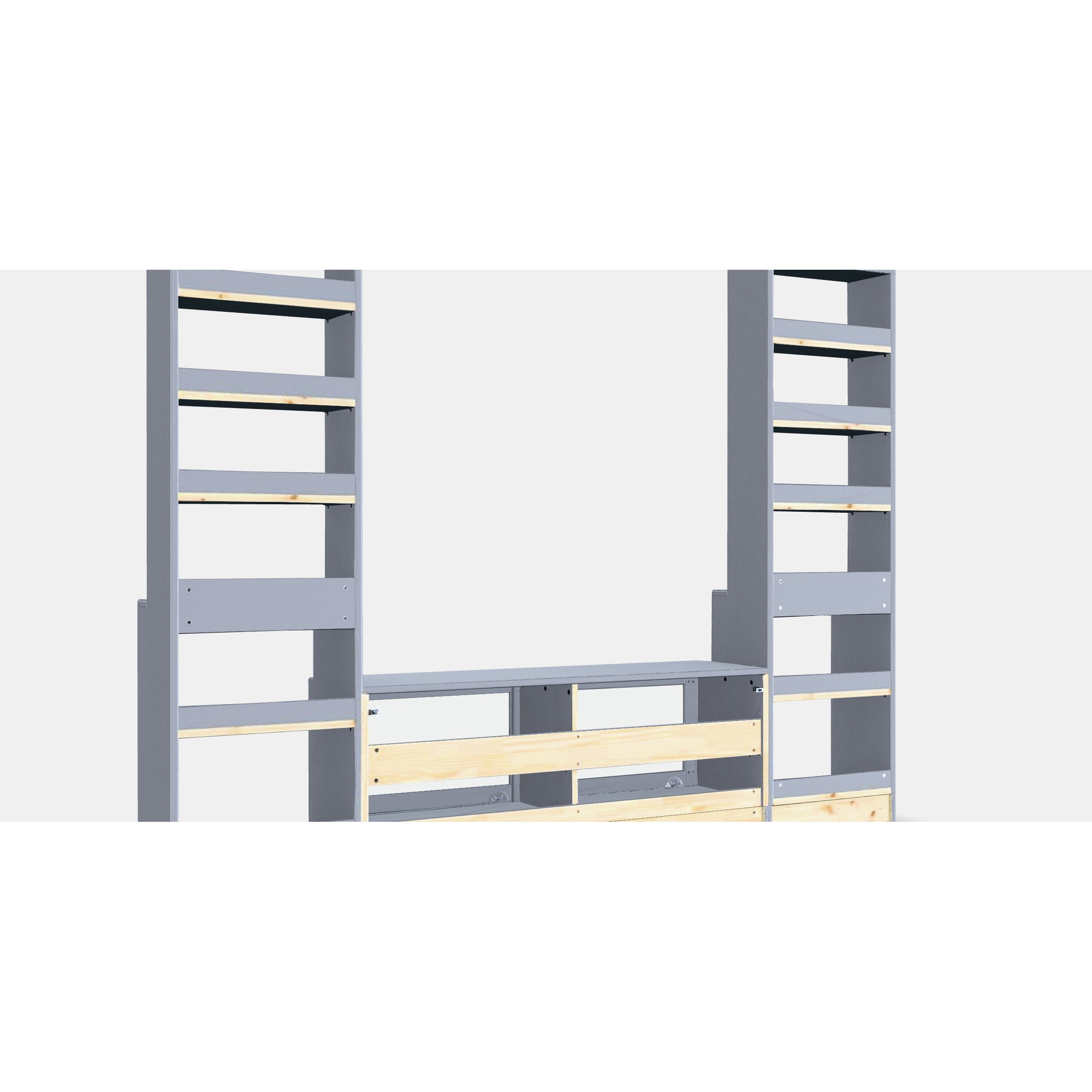 HAVSTA TV Storage Combination - Low-Poly Game-Ready 3D Model - View 6