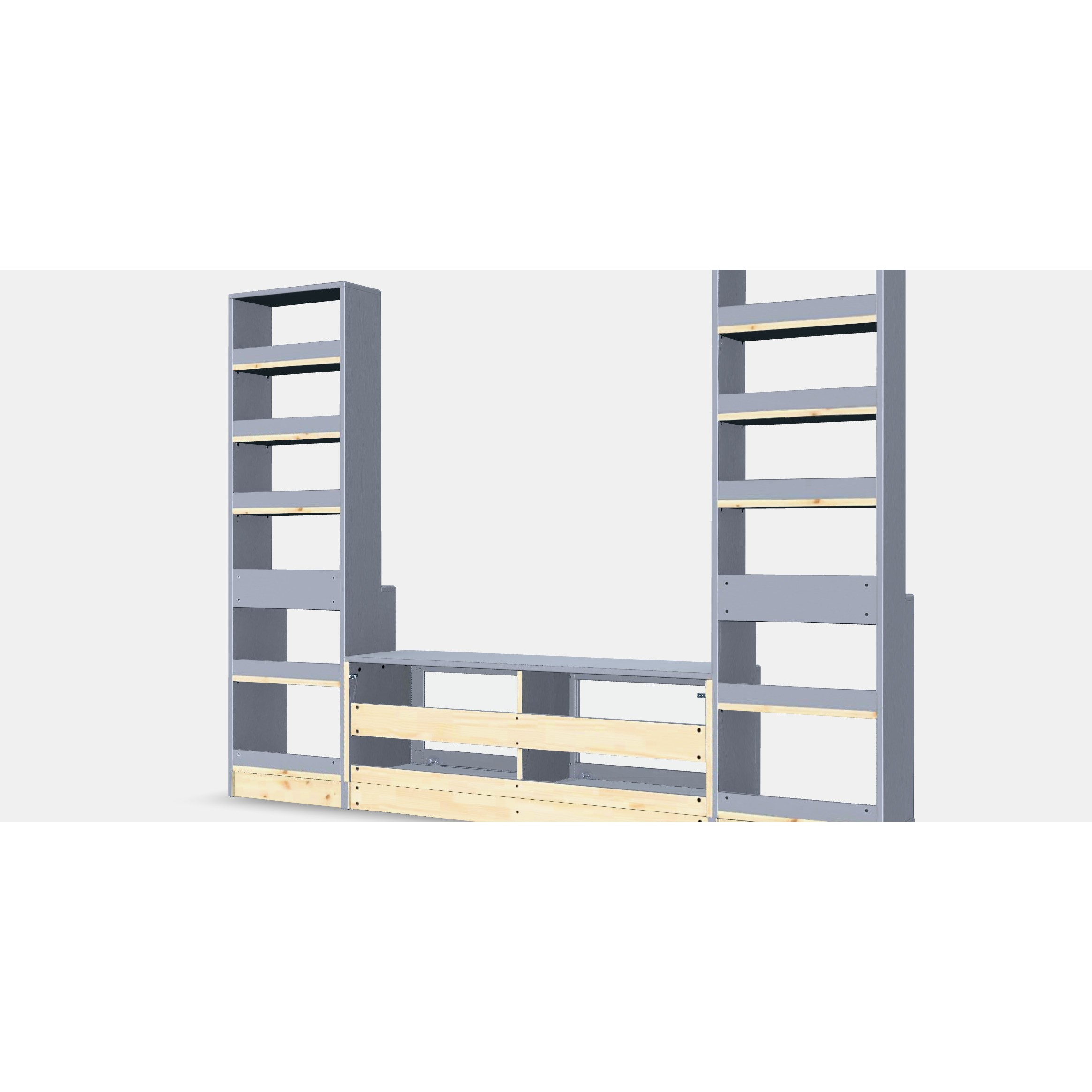 HAVSTA TV Storage Combination - Low-Poly Game-Ready 3D Model - View 9