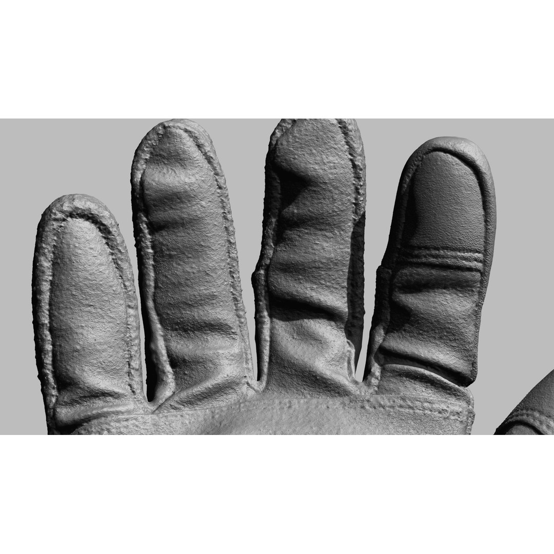 Winter Gloves 3D Model – Low Poly PBR Game Asset, FBX/OBJ - View 15